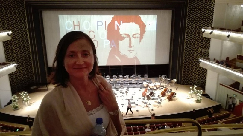 Step in Warsaw - City guide to Warsaw. The inaugural symphonic concert of the 14th International Music Festival “Chopin and his Europe 2018 - From Chopin to Paderewski”. Grand Theater - Polish National Opera. During the break. Warsaw, 09.08.2018.